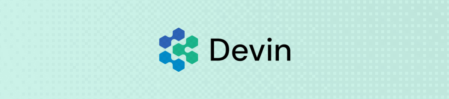 Devin logo banner for an AI software engineer and agentic coding tool