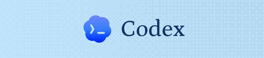 OpenAI Codex logo banner for agentic AI coding tools